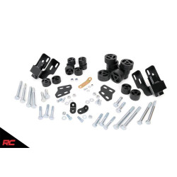 PartzBiz HD RT-RC701 - Rough Country RC701 1.25” Body Lift Kit 2007-2013 Silverado Sierra 1500 GM 4WD 2WD ใหม่ที่ดีที่สุดอัพเกรดเปลี่ยน spacers บล็อก