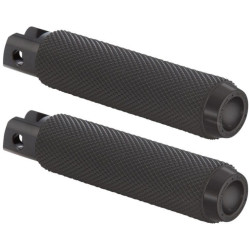 PartzBiz HD DS16202209 - Rough Craft Black Knurled Driver Foot Peg Clevis Harley และ Custom RC-400-004