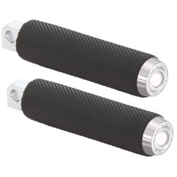 PartzBiz HD DS16202206 - Rough Craft Chrome Knurled Foot Peg ชาย Mount Clevis Harley Custom RC-400-0001