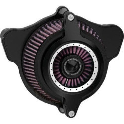 PartzBiz HD PM0206-2109-BM - Roland Sands Design RSD Black Contrast Cut Blunt Power เครื่องฟอกอากาศ Harley XL | 0206-2109-บีเอ็ม