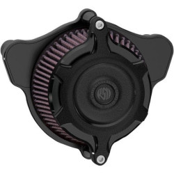 PartzBiz HD PM0206-2106-SMB - Roland Sands Design RSD Black Ops Blunt Split Air Cleaner Harley 91-16 XL | 0206-2106-SMB