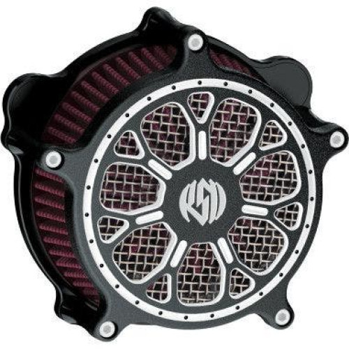 PartzBiz HD: 4404440-RSD Venturi Delmar Contrast Cut เครื่องฟอกอากาศสำหรับ Harley Big Twin 93-14 PartzBiz HD: 4404440-RSD Venturi Delmar Contrast Cut เครื่องฟอกอากาศสำหรับ Harley Big Twin 93-14