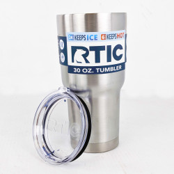 PartzBiz HD RTIC-30 - RTIC 30 oz. Tumbler Stainless Steel Double Wall Vacuum Insulated Air Tight Lid