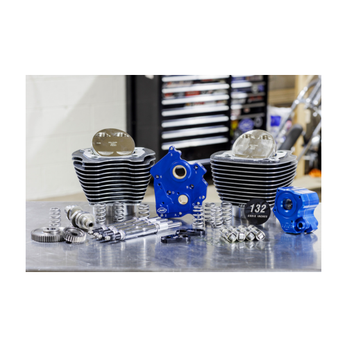 PartzBiz HD: 4404369-S&S 132" M8 Big Bore Water Cool Power Pack Chrome Pushrod Gear Granite 4 Harley | 310-1236