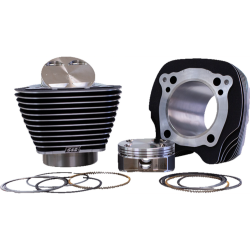 PartzBiz HD SS910-0848 - S&S 136" Big Bore Kit Wrinkle Black W/ Highlighted Fins 4 Harley 17-23 M8 | 910-0848 PartzBiz HD SS910-0848 - S&S 136" Big Bore Kit Wrinkle Black W/ Highlighted Fins 4 Harley 17-23 M8 | 910-0848