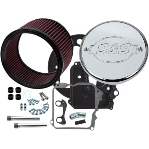 PartzBiz HD: 4404334-S&S 170-0295E Air Cleaner Kit Chrome Etched Logo Cover Indian Touring 14-Up