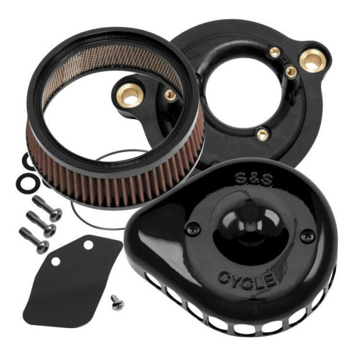 PartzBiz HD: 4404335-S&S 170-0436A Black Stealth Mini Teardrop Air Cleaner 17-20 Harley Touring M8 484080 1010-2609 10102609 Bagger Dresser Milwaukee Eight