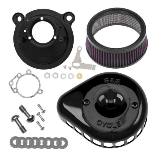 PartzBiz HD: 4404336-S&S 170-0438 BlackStealth Mini Teardrop Air Cleaner 08-16 Harley FLH/T 16-17 Softail 484082