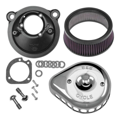 PartzBiz HD: 4404337-S&S 170-0439 Chrome Stealth Mini Teardrop Air Cleaner 07-18 Harley XL Sportster 484083