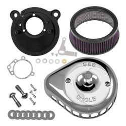 PartzBiz HD SS170-0441 - S&S 170-0441 Chrome Stealth Mini Teardrop Air Cleaner 01-15 Harley Softail 01-07 FLH/T 484085 PartzBiz HD SS170-0441 - S&S 170-0441 Chrome Stealth Mini Teardrop Air Cleaner 01-15 Harley Softail 01-07 FLH/T 484085