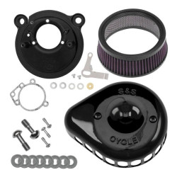 PartzBiz HD SS170-0442 - S&S 170-0442 Black Stealth Mini Teardrop Air Cleaner 01-15 Harley Softail 01-07 FLH/T 484086 PartzBiz HD SS170-0442 - S&S 170-0442 Black Stealth Mini Teardrop Air Cleaner 01-15 Harley Softail 01-07 FLH/T 484086