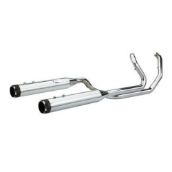 PartzBiz HD SS550-0699C - S&S El Dorado Chrome MK45 49 State Legal Exhaust Tracer Mufflers Harley 17-18 | 550-0701