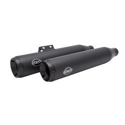 PartzBiz HD SS550-0737 - S&S Cycle 550-0737 Black Grand National Slip-On Mufflers 18-19 Harley Softail M8 1801-1357 18011357 Milwaukee Eight PartzBiz HD SS550-0737 - S&S Cycle 550-0737 Black Grand National Slip-On Mufflers 18-19 Harley Softail M8 1801-1357 18011357 Milwaukee Eight