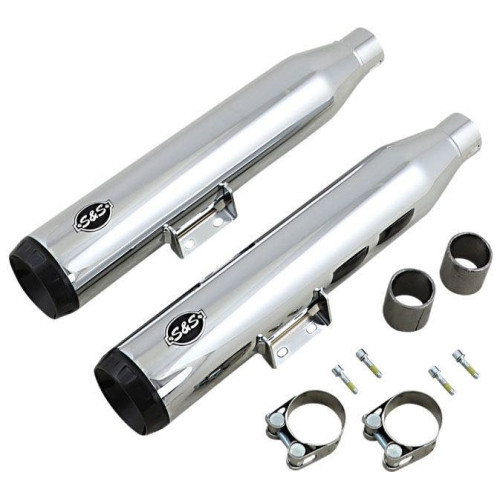PartzBiz HD: 4404267-S&S 550-0757B Chrome Grand National 50 State Slip-On Mufflers Harley Softail 18+ PartzBiz HD: 4404267-S&S 550-0757B Chrome Grand National 50 State Slip-On Mufflers Harley Softail 18+