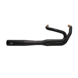 PartzBiz HD SS550-0846B - S&S 550-0846B Black SuperStreet 2:1 50 State Exhaust System Harley Softail 18-Up M8 1800-2485 18002485 Fat Bob M8 Milwaukee Eight Harley davidson Softail Fat Bob FXFB