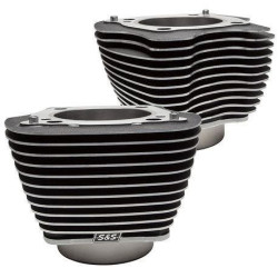PartzBiz HD SS910-0682 - S&S 910-0682 Black w/ Highlight Fins 4 1/4" Bore Cylinders M8 Harley 0931-0838 09310838 483261 PartzBiz HD SS910-0682 - S&S 910-0682 Black w/ Highlight Fins 4 1/4" Bore Cylinders M8 Harley 0931-0838 09310838 483261