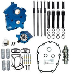 PartzBiz HD SS310-1008B - S&S Chain Drive 475C Cam Chest Kit w/ Black Tubes Harley Water Cooled M8 17-Up