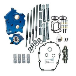 PartzBiz HD SS310-1000B - S&S Chain Drive 475C Cam Chest Kit w/ Chrome Tubes Harley Water Cooled M8 17-Up