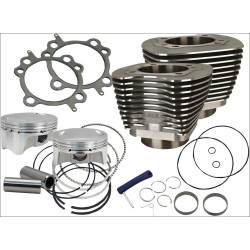 PartzBiz HD SS910-0500 - S&S Cycle 107" CI Big Bore Cylinder Kit Black 9.9:1 Compression 07-16 Harley | 910-0500 PartzBiz HD SS910-0500 - S&S Cycle 107" CI Big Bore Cylinder Kit Black 9.9:1 Compression 07-16 Harley | 910-0500