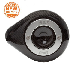PartzBiz HD SS170-0501 - S&S Cycle 170-0501 Carbon Fiber Teardrop Cover for Stealth Air Cleaner Harley