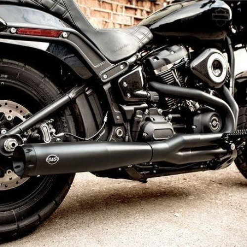 PartzBiz HD: 4404198-S&S Cycle 550-0857 Black SuperStreet 2:1 Exhaust System 18-Up Harley M8 Softail PartzBiz HD: 4404198-S&S Cycle 550-0857 Black SuperStreet 2:1 Exhaust System 18-Up Harley M8 Softail