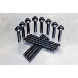 PartzBiz HD SS900-1176 - S&S Cycle 900-1176 Cylinder Stud & Head Bolt Kit for Harley M8 Models - 8 Pack