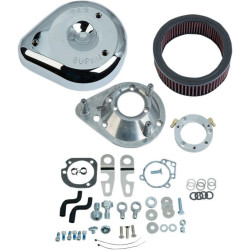 PartzBiz HD SS170-0307E - S&S Cycle Chrome Teardrop Stage 1 Air Cleaner for Harley EFI Sportster XL 07-17 | 170-0306B
