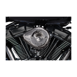 PartzBiz HD SS170-0782 - S&S Cycle Lava Chrome Mini Teardrop Stealth Air Cleaner Kit 4 Harley 17-23 M8 | 170-0782 PartzBiz HD SS170-0782 - S&S Cycle Lava Chrome Mini Teardrop Stealth Air Cleaner Kit 4 Harley 17-23 M8 | 170-0782