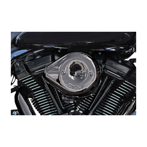 PartzBiz HD: 4404150-S&S Cycle Lava Chrome Teardrop Stealth Air Cleaner Cover 4 Harley | 170-0779
