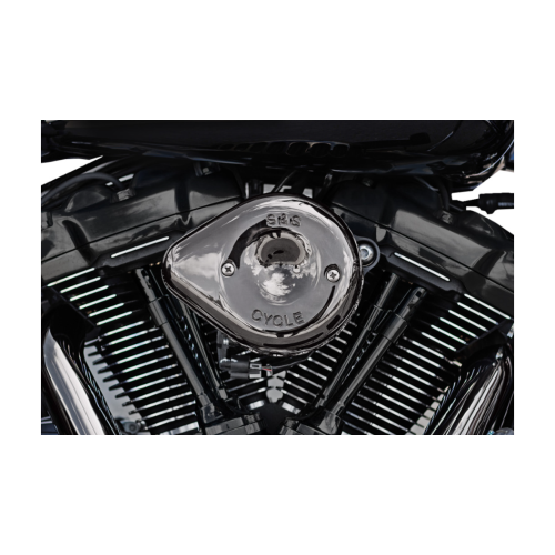 PartzBiz HD: 4404152-S&S Cycle Repl Lava Chrome Mini Teardrop Air Cleaner Cover 4 Harley 17-23 M8 | 170-0780