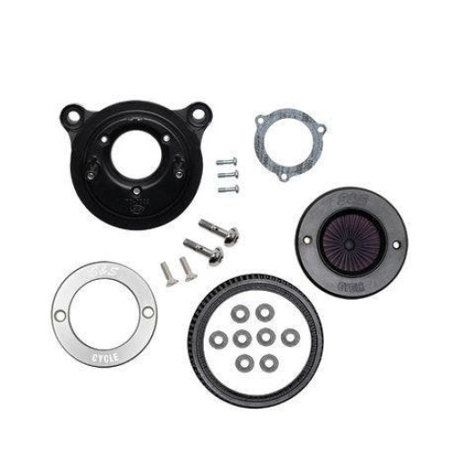 PartzBiz HD: 4404120-S&S Cycle Stealth Air Stinger Kit Brushed Aluminum Ring Harley Big Twin Cam 08-17