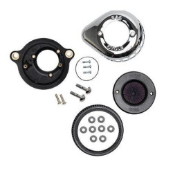 PartzBiz HD SS170-0717A - S&S Cycle Stealth Air Stinger Kit Chrome Teardrop Harley Milwaukee Eight 17-Up