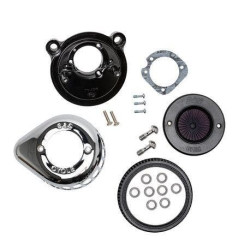 PartzBiz HD SS170-0725A - S&S Cycle Stealth Air Stinger Kit Chrome Teardrop Harley Sportster XL 07-Up
