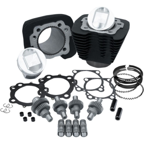 PartzBiz HD: 4404136-S&S Cycle Wrinkle Black 1200cc To 1250cc Hooligan Big Bore Kit XL 00-17 | 910-0608