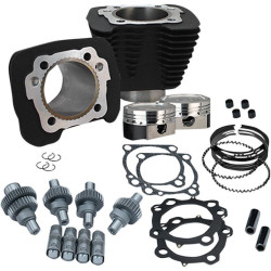PartzBiz HD SS910-0699 - S&S Cycle Wrinkle Black 883cc to 1200cc Hooligan Big Bore Kit XL 00-17 | 910-0606