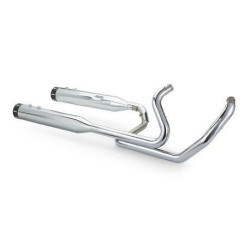PartzBiz HD SS550-0701C - S&S El Dorado Chrome MK45 49 State Legal Exhaust Tracer Mufflers Harley 17-18 | 550-0701