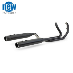 PartzBiz HD SS550-0679B - S&S El Dorado Black MK45 50 State Legal Exhaust Thruster Mufflers Harley Touring 09-16