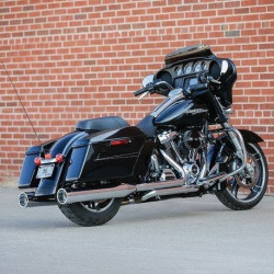 PartzBiz HD SS550-0851A - S&S El Dorado Chrome MK45 49 State Legal Exhaust Tracer Mufflers Harley 17-18 | 550-0701