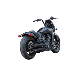 PartzBiz HD SS4110-266 - S&S Grand National Black Slip-On Mufflers 49 State 4 Harley 19-23 Scout Models | 4110-266