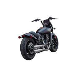 PartzBiz HD SS4110-156 - S&S Grand National Chrome Slip-On Mufflers 49 State 4 Harley 19-23 Scout Models | 4110-156