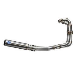 PartzBiz HD SS550-1031 - S&S Qualifier 2-1 Race Only Exhaust System Stainless Steel Royal Enfield 650 19-20