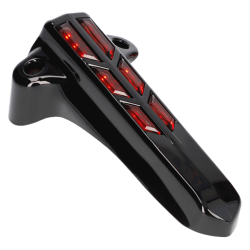 PartzBiz HD DAV-BC-BFKC - ฝาครอบตะเกียบหน้าสีดำ Saddle Tramp ไฟ LED สีแดงเน้น Harley Touring 14-Up PartzBiz HD DAV-BC-BFKC - ฝาครอบตะเกียบหน้าสีดำ Saddle Tramp ไฟ LED สีแดงเน้น Harley Touring 14-Up