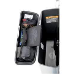 PartzBiz HD DS35010757 - Saddlemen 3501-0757 ฝาปิดกระเป๋าจัดระเบียบชุดคู่ Dyna Switchback FLD '12-'16