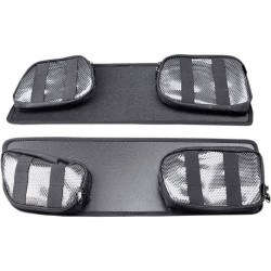 PartzBiz HD DS35011418 - Saddlemen 3501-1418 สีดำ Saddlebag ฝาปิดสำหรับ Harley Touring Models street electra road king glide ช่อง 35011418