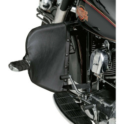 PartzBiz HD DS05060765 - Saddlemen 713LS8 ชุดส่วนล่างแฟริ่งแบบนุ่มสีดำพร้อมกระเป๋าเก็บของ Harley Touring 86-Up