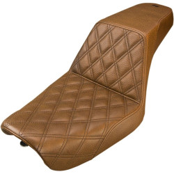 PartzBiz HD DS08030571 - Saddlemen 804-04-172BR สีน้ำตาล Step Up LS Seat 04-05 Harley Dyna FXD 0803-0571 08030571