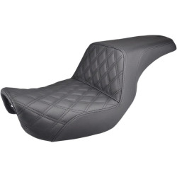 PartzBiz HD DS08030528 - Saddlemen 806-04-172 Black Step Up LS Seat 06-17 Harley Dyna FXD FLD FXDWG 0803-0528 08030528