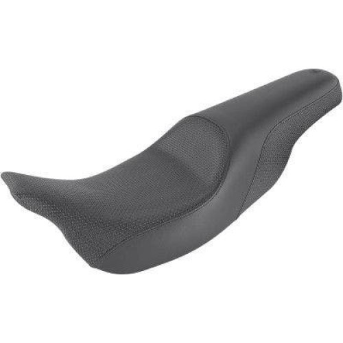 PartzBiz HD: 4403952-Saddlemen สีดำ Profiler Basketweave 2-Up Seat Harley FLH/T 08-23 0801-1277 08011277 808-07B-147 Harley-Davidson Electra Glide Road Glide Road King Street Glide Tri Glide FLHT FLHR FLTR FLHX