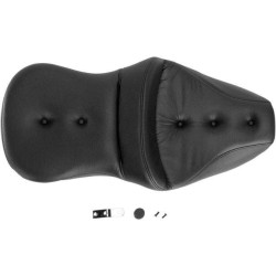 PartzBiz HD DS08010942 - Saddlemen Black Road Sofa Pillow Top Seat Harley 97-07 FLHR & 06-07 FLHX | 897-06-181