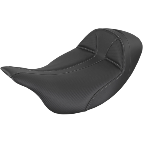 PartzBiz HD: 4403947-Saddlemen คาร์บอนไฟเบอร์สีดำ Dominator Solo Seat Harley FL Touring 08-Up